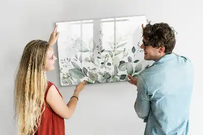 Magnetinė rašymo lenta Augalų lapai