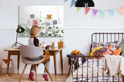 Magnetinė rašymo lenta Augalų lapai