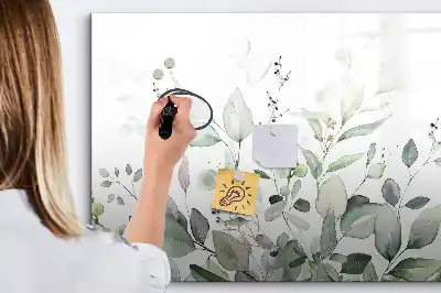 Magnetinė rašymo lenta Augalų lapai
