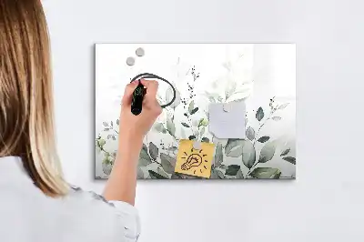 Magnetinė rašymo lenta Augalų lapai