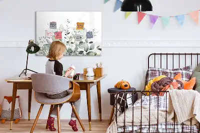 Magnetinė rašymo lenta Augalų lapai