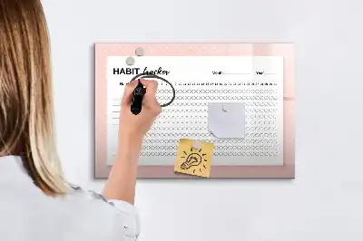Magnetinė rašymo lenta įpročių seklys