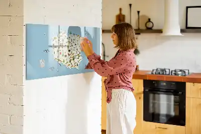 Magnetinė rašymo lenta su Lenkijos gyvūnų žemėlapiu