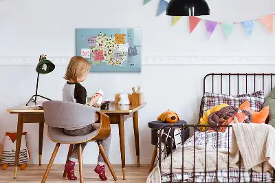 Magnetinė rašymo lenta su Lenkijos gyvūnų žemėlapiu