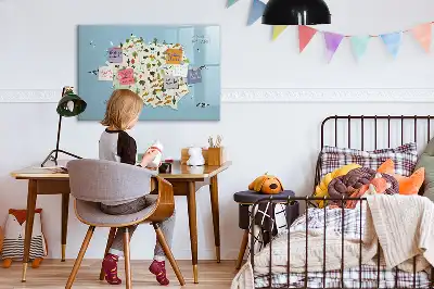 Magnetinė rašymo lenta su Lenkijos gyvūnų žemėlapiu