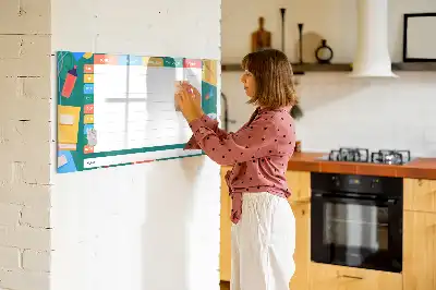 Magnetinė rašymo lenta su pamokų tvarkaraščiu