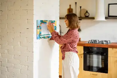 Magnetinė rašymo lenta su pamokų tvarkaraščiu