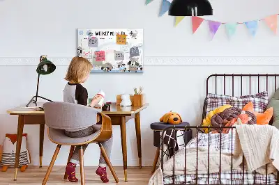 Magnetinė rašymo lenta vaikiškas savaitės planuoklis
