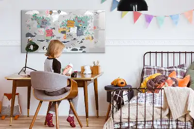 Magnetinė piešimo lenta animacinio žemėlapio dizaino