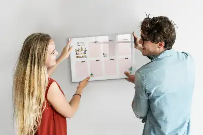 Magnetinė piešimo lenta su savaitės planuokliu