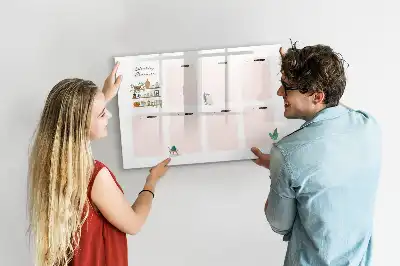 Magnetinė piešimo lenta su savaitės planuokliu