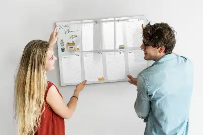 Magnetinė rašymo lenta savaitės planuoklis