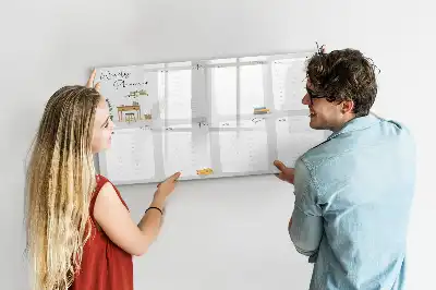 Magnetinė rašymo lenta savaitės planuoklis