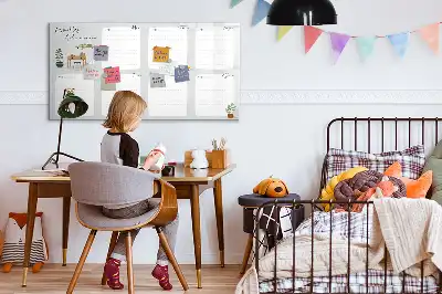Magnetinė rašymo lenta savaitės planuoklis