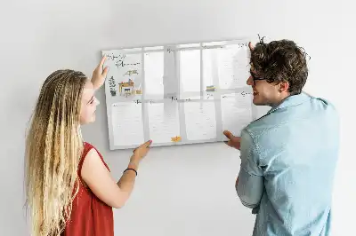 Magnetinė rašymo lenta savaitės planuoklis