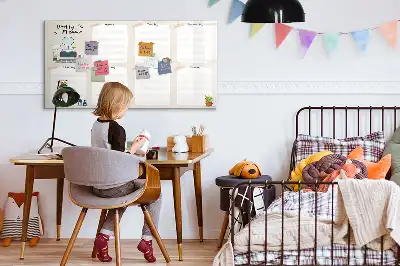Magnetinė piešimo lenta savaitės planuoklis