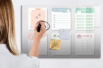 Magnetinė rašymo lenta spalvingi užrašai