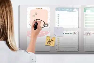 Magnetinė rašymo lenta spalvingi užrašai