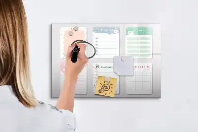 Magnetinė rašymo lenta spalvingi užrašai