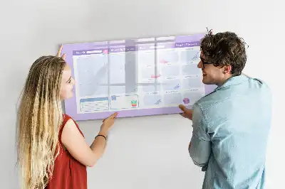 Magnetinė rašymo lenta rožinis metų planuoklis
