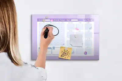 Magnetinė rašymo lenta rožinis metų planuoklis