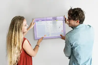 Magnetinė piešimo lenta rožinis metų planuoklis