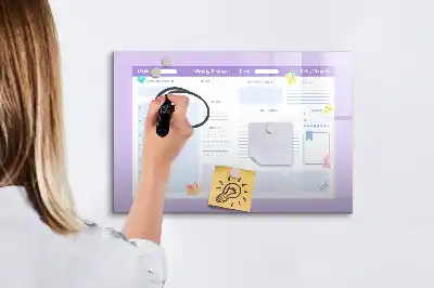 Magnetinė piešimo lenta rožinis metų planuoklis