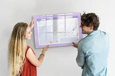 Magnetinė piešimo lenta rožinis metų planuoklis