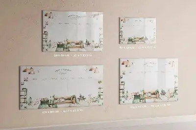 Magnetinė piešimo lenta mielas planuoklis