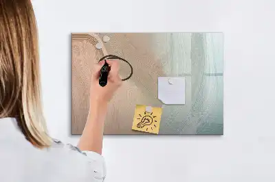 Magnetinė rašymo lenta su bangų abstrakcijos motyvu