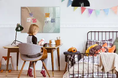 Magnetinė rašymo lenta su bangų abstrakcijos motyvu