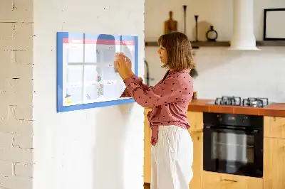 Magnetinė piešimo lenta mėnesio planuoklis