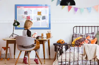 Magnetinė piešimo lenta mėnesio planuoklis