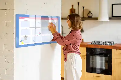 Magnetinė piešimo lenta mėnesio planuoklis