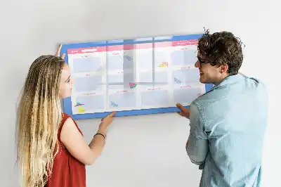 Magnetinė piešimo lenta mėnesio planuoklis