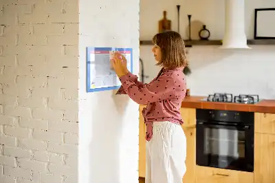 Magnetinė piešimo lenta mėnesio planuoklis