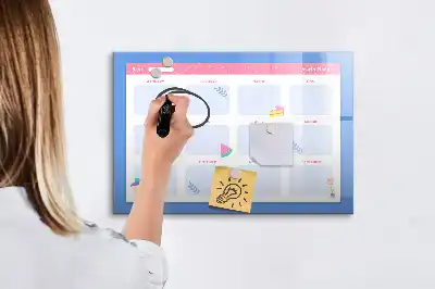 Magnetinė piešimo lenta mėnesio planuoklis