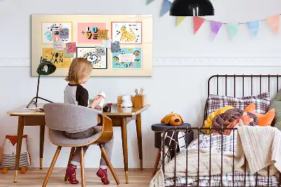 Magnetinė piešimo lenta su motyvaciniais šūkiais