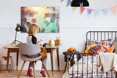 Magnetinė piešimo lenta tropinės palmės