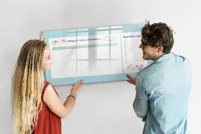 Magnetinė piešimo lenta su valgiaraščio planuokliu