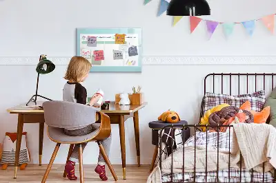 Magnetinė piešimo lenta su valgiaraščio planuokliu