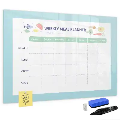 Magnetinė rašymo lenta valgiaraščio planuoklis