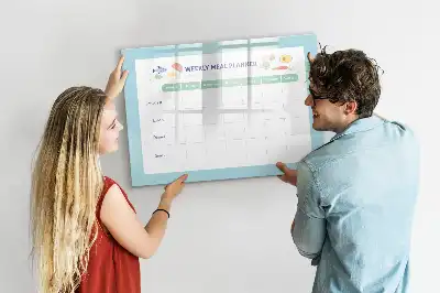 Magnetinė rašymo lenta valgiaraščio planuoklis
