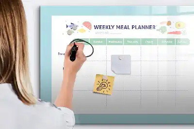 Magnetinė rašymo lenta valgiaraščio planuoklis