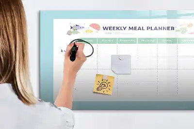 Magnetinė rašymo lenta valgiaraščio planuoklis