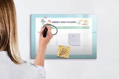 Magnetinė rašymo lenta valgiaraščio planuoklis