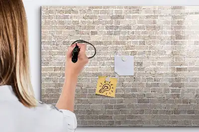 Magnetinė piešimo lenta plytų sienos rašto