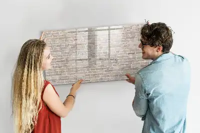 Magnetinė piešimo lenta plytų sienos rašto