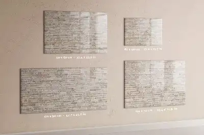 Magnetinė piešimo lenta plytų sienos rašto
