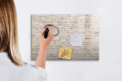 Magnetinė piešimo lenta plytų sienos rašto